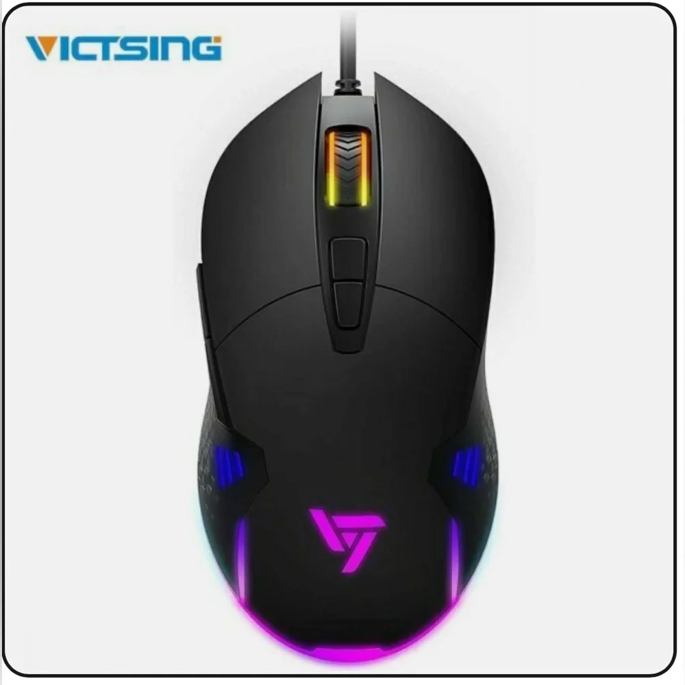 Victsing RGB Gaming Computer Mouse, Model: VTPC311A, Wired, Programmable…